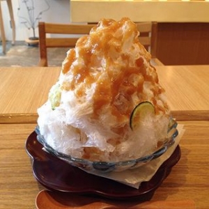 黒糖生姜のかき氷
