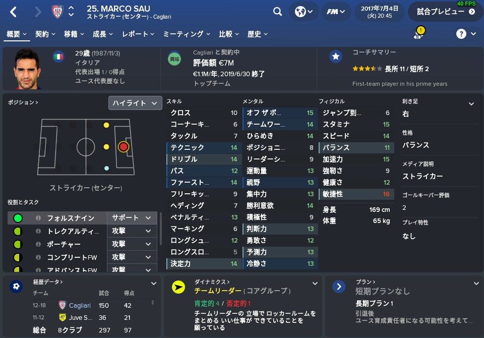 名将 への道 Football Managerプレイ記録 Fm18 初プレイ