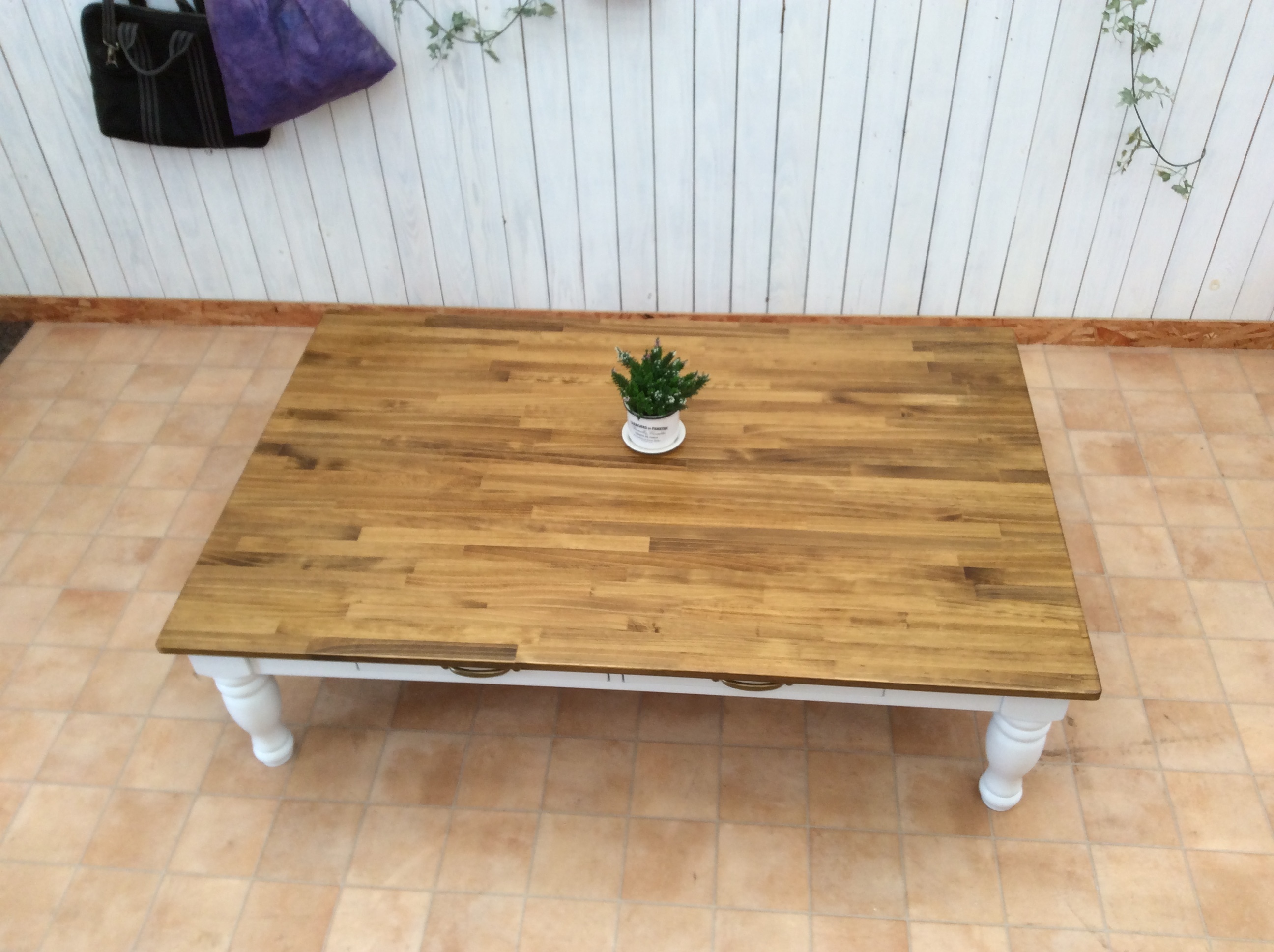 クロコ 座卓 木製ローテーブル - 机/テーブル