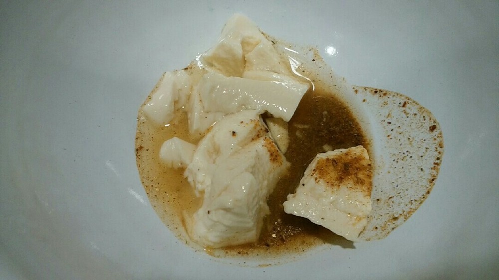 冷なすとささみの豆腐和えのせの作り方３