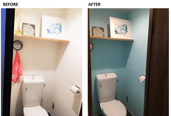 トイレの壁塗装 梁に壁紙diy まとめ 東京ポストファクト